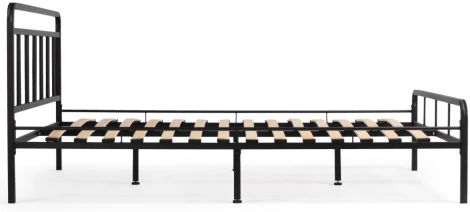 Двуспальная кровать Woodville Рейк 160х200 черная 403027