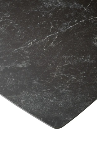 Обеденный стол M-City ACUTO2 170 BLACK MARBLE Черный мрамор матовый, керамика/ черный каркас NEW!