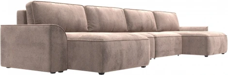 Диван п-образный Лига-048 НПБ лонг Лига Диванов (Велюр) арт.128355