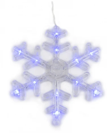 Занавес фигурный светодиодный, 1,5х0,3м. 72 светодиода. Синий свет. ULD-E1503-072/DTA BLUE IP20 SNOWFLAKES-3