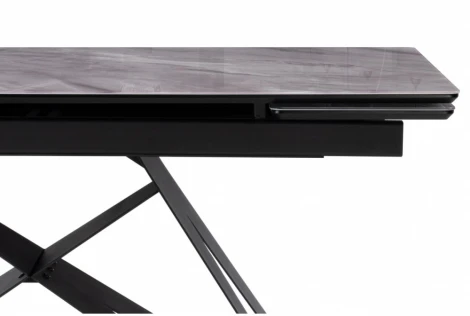 Кухонный стол Notta Блэкбери (Металл,Стекло/Черный) арт.612169