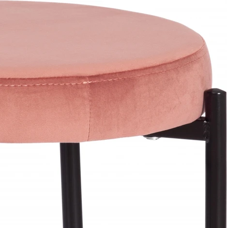 Табурет Tetchair REVO (Ткань,Металл/Корраловый,Черный) 20645