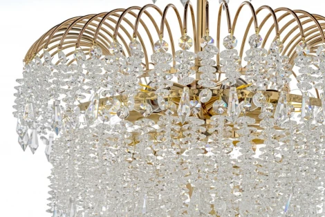 Подвесная люстра Arti Lampadari Sardinia E 1.5.40.105 G (220V, хрусталь, на цепи)