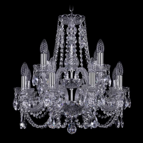 Подвесная люстра Bohemia 1406 1406/8+4/160/2d/Ni