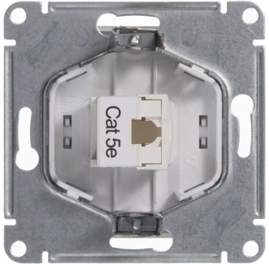 Розетка встраиваемая Ethernet RJ-45 (белый) Systeme Electric Glossa GSL000181K