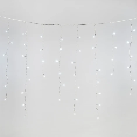 Бахрома светодиодная с эффектом мерцания, 25м. соединяемая, 440 светодиодов, белый свет Uniel ULD-B25006-440/TTK WHITE IP44