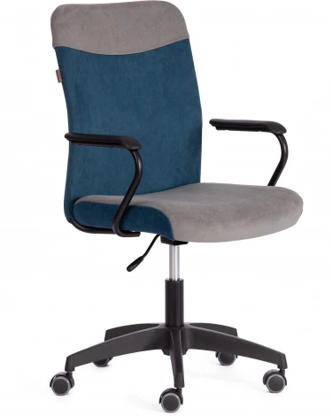 Компьютерное кресло игровое Tetchair FLY (Флок/Серый,Синий)