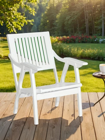 Кресло Массив решетка, каркас снег Mebelik арт.007763