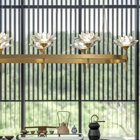 Подвесная люстра Lotos Long 10 ImperiumLoft Lotos-Long01 (177885-26) (220V, на тросе)