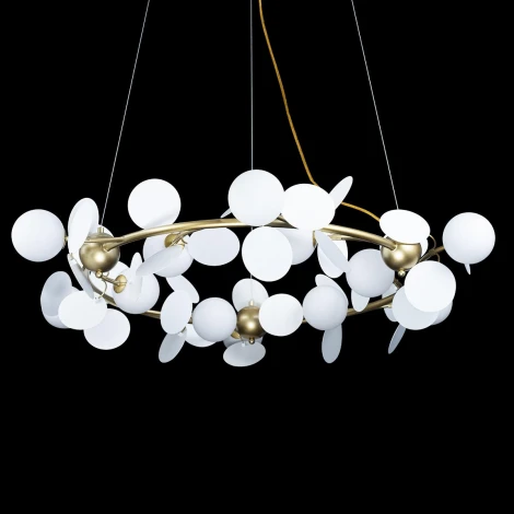 Подвесная люстра Loft IT Matisse 10008/1050 white (220V, на тросе, шарики)