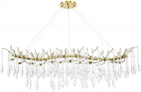 Подвесной светильник ST Luce Teardrops SL1660.213.12 Шампань/Шампань, Прозрачный G9 12*5W 4000K (220V, на тросе)
