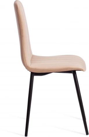 Стул ARC / 1 шт. в упаковке (Велюр,Металл  /Бежевый,Черный)