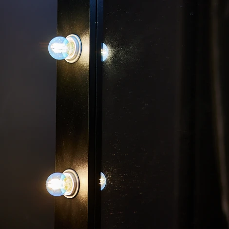 Лампочка светодиодная шар синяя E27 5W Uniel LED-G45-5W/BLUE/E27 GLA02BL