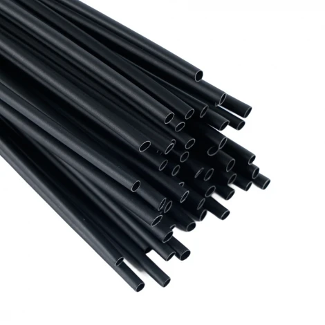 Трубка термоусадочная 100 см. (черный) Stekker 50270