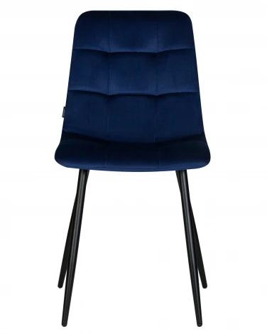 Стул обеденный CHILLY (Темно-синий Holland 60, основание черное)