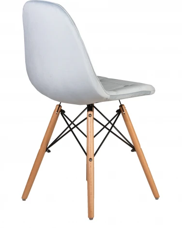 Стул обеденный BENNET (ножки светлый бук, пудрово-голубой велюр (HLR-15))