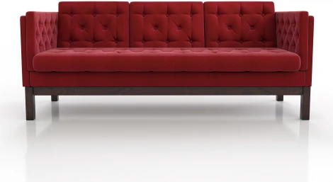 Диван Arsko Айверс Б венге красный шенилл