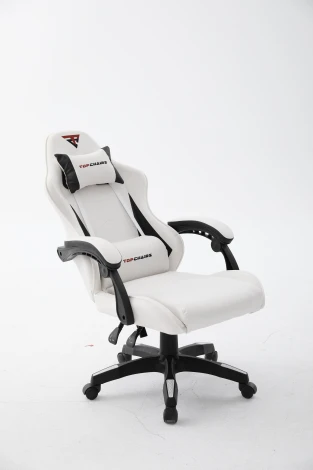 Кресло спортивное TopChairs Phantom бело-черный арт.УТ000039470