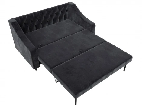 Диван прямой Лига-071 (ЛДСП,Брус,Фанера/Дерево/Велюр/Темно-серый) Лига Диванов 129777