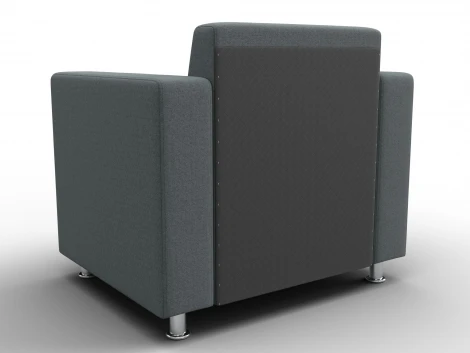 Кресло Лига-093 ВН (ДСП,Брус,Фанера,Рогожка/Серый) Лига Диванов 134969