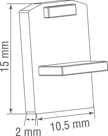 Боковая заглушка для шинопровода Donolux Slim Line Mini Cap DLSM B (24V)