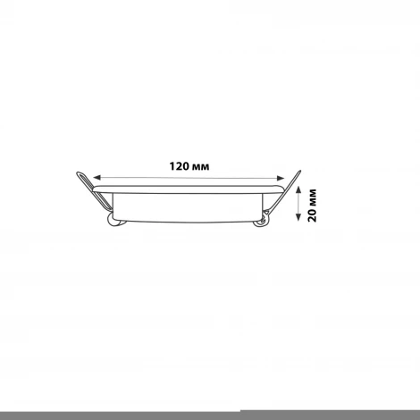 Встраиваемый точечный светильник Fametto Luciole DLS-L155 GX53 GLASSY/CLEAR 3D (220V, круглые)