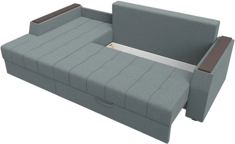 Диван угловой Эмир БС левый угол (Серый/Рогожка) Лига Диванов арт.123011L