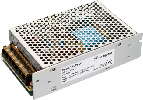 Блок питания ARS-250-24 (24V, 10.4A, 250W) (IP20 Сетка) 025403 Arlight ARS