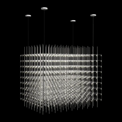 Подвесная люстра Loft It Maze 10348/1200 (LED, 220V, на тросе, куб)