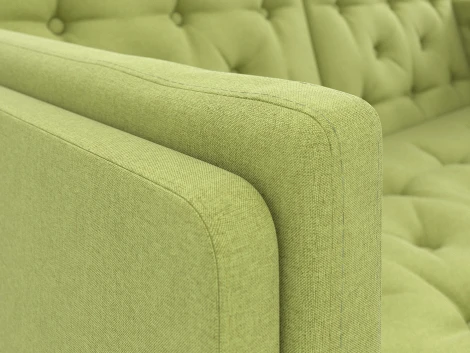 Диван Arsko Айверс М венге зеленая рогожка