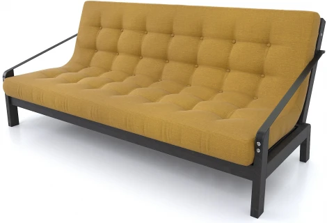 Диван Arsko Локи венге желтая рогожка