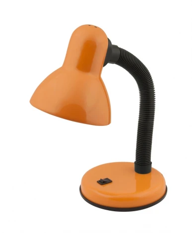 Интерьерная настольная лампа для школьника Uniel TLI-201 Orange. E27 (220V, выключатель)