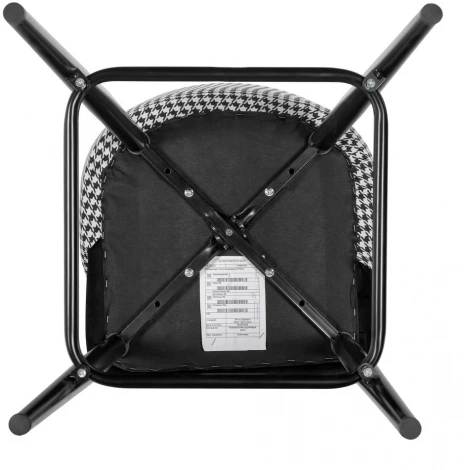 Стул полубарный Paola чёрный с жаккардом Bradex Home RF 0263