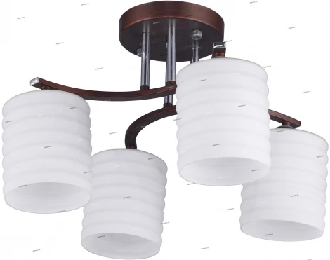 Потолочная люстра IDLamp Gemma 878/4PF-Darkcopper