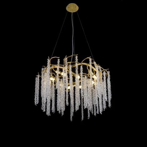 Подвесная люстра iLamp Savage 8813-D800 GD (220V, на тросе, ветки)