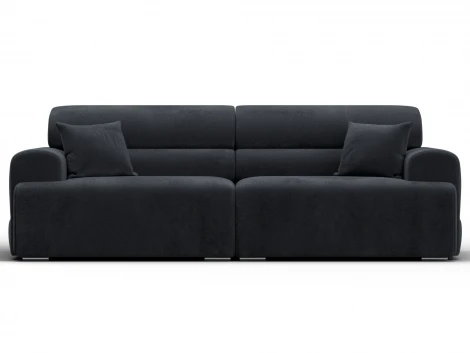 Диван прямой Лига-109 НПБ (ДСП,Фанера,Велюр/Темно-серый) Лига Диванов 136490