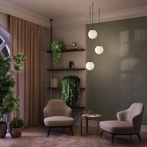 Подвесной светильник LUNA 3000K 1x5Вт 360° LED Maytoni Technical P039PL-5W3K-10INS-B