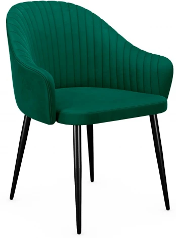 Стул DikLine 440 K13 изумруд, ножки черные арт.00-00079559