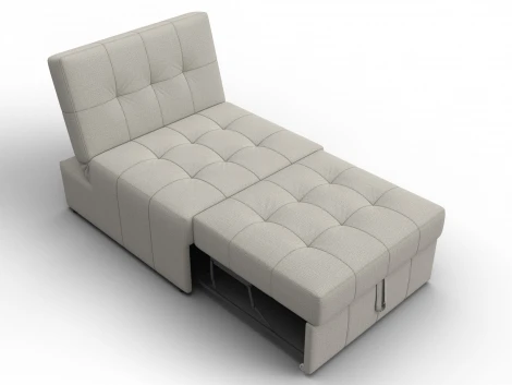 Кресло-кровать Лига-107 (80) (ЛДСП,Брус,Фанера,Рогожка/Бежевый) Лига Диванов 134890