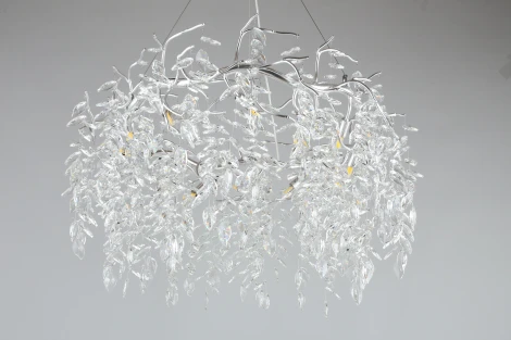 Подвесная люстра Aployt Gertunia APL.847.13.13 (220V, хрусталь, на тросе, листья, ветки)