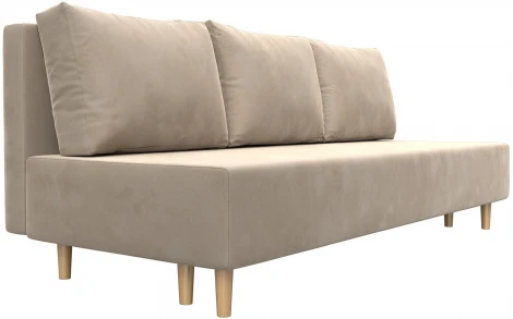 Диван прямой Лига-033 (Бежевый/Велюр) Лига Диванов арт.121088