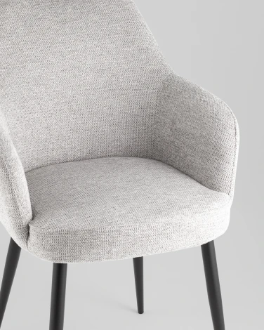 Стул обеденный Katys светло-серый рогожка Stool Group УТ000042064