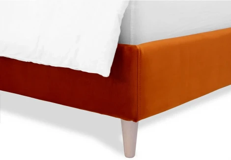 Кровать Queen II Sofia L 1600 ОГОГО (арт.577471), (Ткань/Оранжевый)