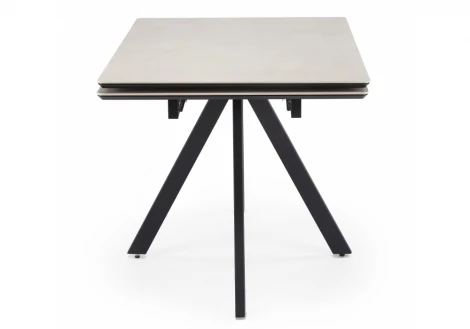 Кухонный стол Notta Вилли 120(180)х80 сarmen light grey / черный