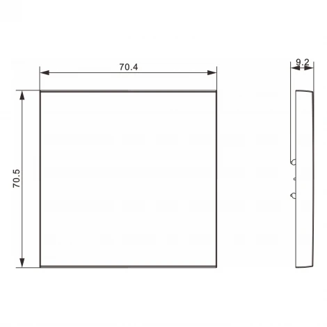 Клавиша 1-я, матовый белый Donel S08 DS29633