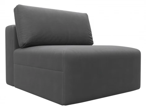 Модуль диван Лига-060 НПБ (ЛДСП,Брус,Фанера,Замша/Серый) Лига Диванов 129543