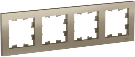 Рамка на 4 поста (шампань) Systeme Electric AtlasDesign ATN000504