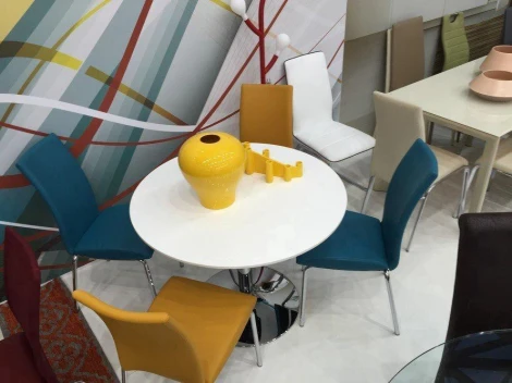 Стул SD202 Pranzo Бежевый SM09 эко-кожа