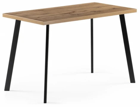 Стол Notta Тринити Лофт 120x80x75 25 мм дуб вотан / черный матовый 539242