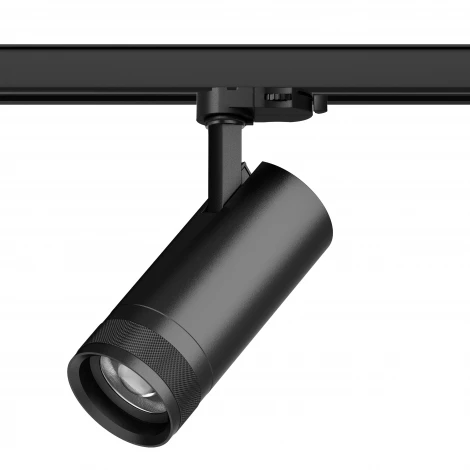 Трековый светильник трехфазный светодиодный 20W 220V 1400LM 20-55G с адаптером Lightstar Canno Pro C4207QT